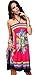 Honeystore Women's Boho Sunflower Print Summer Hawaiian Beach Casual Dress