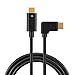 CableCreation Angle USB C to USB C Cable 100W, 90 Degree USB Type C Cable 5A Fast Charging, Compatible with New MacBook(Pro), Chromebook Pixel, Galaxy S20, S20+, S20 Ultra, Note 10, 6ft/Black