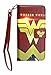 iPhone 8 Plus Wallet Case, DURARMOR Red Wonder Woman Premium PU Leather Wallet Case with ID Credit Card Cash Slots Flip Stand Wrist Strap Cover Carrying Case Red Wonder Woman