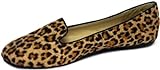 Womens Canvas Loafer Smoking Ballet Shoes Flats