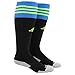 adidas Unisex Copa Zone Cushion II Soccer Sock, Black/Shock Blue/Solar Green/Light Onix, Medium