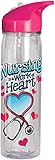 Spoontiques Nurse Flip Top Bottle, 18 ounces, Clear