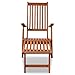 Festnight Outdoor Foldable Chaise Lounger Chair with Footrest Acacia Wood