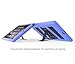 MoKo Case Fit iPad Air 2 - [Kickstand] Durable Hybrid Silicone + Hard Polycarbonate Kid Proof, Shock-Absorption with Foldable Stand Cover Fit iPad Air 2 9.7