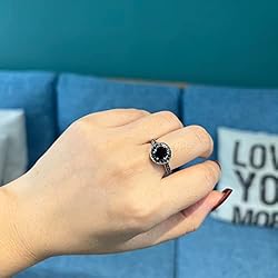 Mytys Vintage Wide Ring Classic Black Marcasite