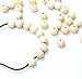 RERIVER 16mm Unfinished Natural Wooden Round Beads (3/4