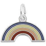 Rainbow Charm In Sterling Silver, Charms for