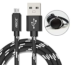 Agoz Braided Micro USB Fast Charger Cable Cord for