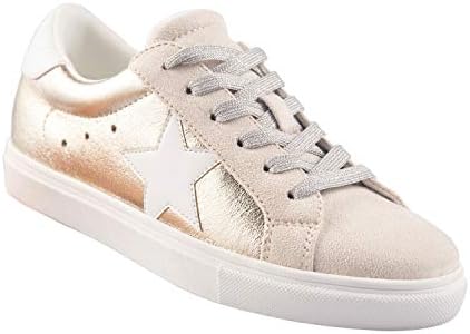 PARTY Ladies’s Style Star Sneaker Lace Up Low Prime Comfy Cushioned Strolling Sneakers