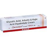 Artcollectibles India 5 X Demelan Cream Glycolic Acid Arbutin,Kojic Hyper Pigmentation 15G Skin Care