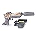 mankecheng Games Metal Silencer Pistol Gun Model Action Figure Arts Toys Collection Keychain Gift