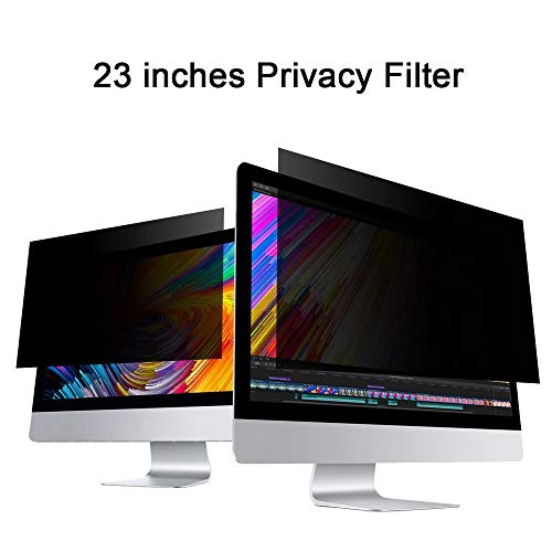 Lealso 23 Inches Anti-Spy Office Products Anti-Glare Privacy Screen Filter for Desktop Widescreen Computer Monitors