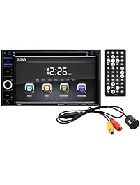 BOSS Audio BVB9364RC Double Din, Touchscreen, Bluetooth, DVD/CD/MP3/USB/SD AM/FM Car Stereo, 6.2 Inch Digital LCD Monitor, Wireless Remote, Rear Flush Mount Camera Included