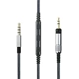 NewFantasia Cable Compatible with Sennheiser HD598, HD598 SE, HD518, HD598 Cs, HD598 SR, HD599, HD569, HD579 Headphone, Remote Volume Mic Compatible with iPhone iPod ipad Apple Devices 4.3FT