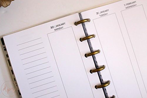 MINI Happy Planner Week On FOUR Pages *Long* Vertical | Printed Planner Inserts for *Mini* MAMBI Happy Planner! | DreamPlanRepeat