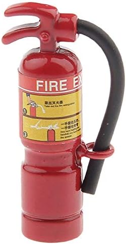zbtrade 1:12 1:6 Scale Cute Simulation Miniature Fire Extinguisher Model DIY Garden Decor Dollhouse Accessories Red