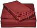 Luxury Soft 1500 Premier Egyptian 4-Piece Premium Hotel Quality Wrinkle Resistant Coziest Bedding Set, Easy All Around Elastic Fitted Sheet, Deep Pocket up to 16inch, Queen, Burgundy