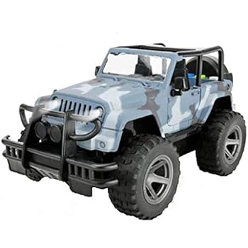YesToys Car Toy Off-Road Military Fighter Friction Powered Toy Vehicle with Fun Lights & Sounds(Blue)