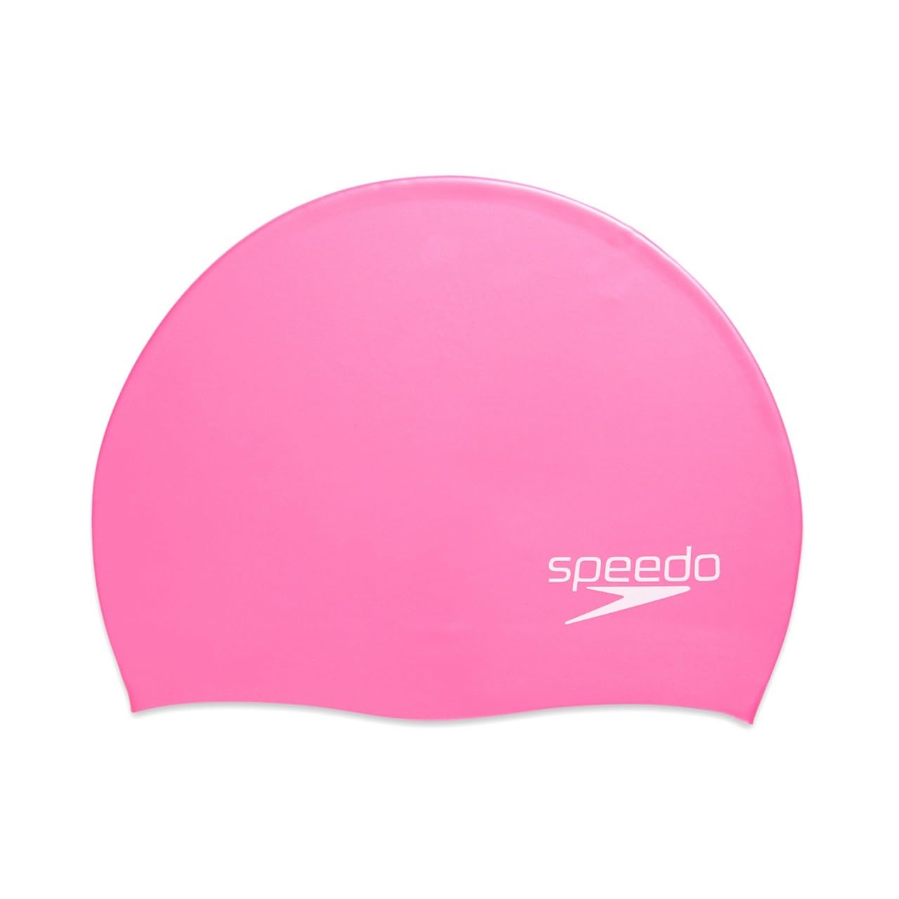 Speedo Unisex Swim Cap Silicone Elastomeric, Pink, One Size UK
