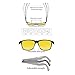 Bircen HD Night Vision Driving Anti-Glare Glasses for Men Women Al-Mg Metal Frame Rainy Safe Polarized Fashion Sun Glasses