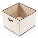 StorageManiac Foldable Storage Bin with Handles, Storage Basket, Fabric Closet Drawer, Pack of 3