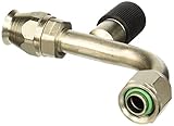 Aeroquip FCE1833 Nickel-Plated Steel -08AN A/C 90-Degree Female O-Ring Pilot with Service Port