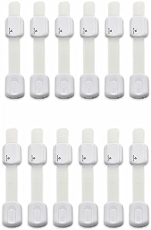 Getrend Adjustable Child Safety Locks | 12 Pack White