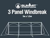 H&S Windbreaker 150x500cm 3 Panel Wind Screen Green Forest Blue view 5