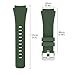 MoKo Band Compatible with Samsung Galaxy Watch 3 45mm/Gear S3 Frontier/Classic/Galaxy Watch 46mm/Huawei Watch GT2 Pro/GT 46mm/GT2 46mm/Ticwatch Pro 3, Silicone Strap Fit 22mm Band, Army GREEN