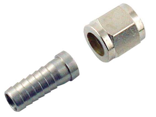 Beverage Factory BLGI-MFL 1 X Ball Lock Home Brew Keg Beer Coupler - Gas in with MFL Male Flare Fitting with Hose Barb, Multicolor