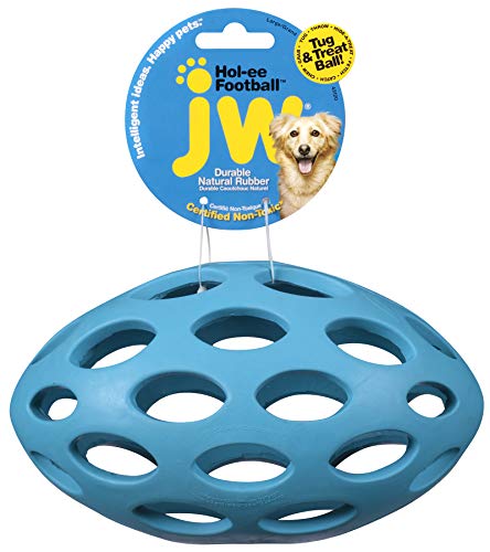 JW Pet Company Hol-ee Football Size 8 Rubber Dog Toy, Large, Colors Vary - Thumbnail 3