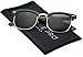 WearMe Pro - Polarized Classic Half Frame Semi Rimless Retro Sunglasses Women Men