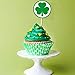 St. Patrick's Day Shamrock Stickers 3 Green Colors for St. Patrick's Day Decoration Lucky Shamrock Roll Sticker Party Supply 500Pcs