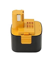 poweraxis 10,8 V 2.0 Ah Sustitución de alta capacidad para Panasonic Taladro Atornillador (ey7430 ey7530 10,8 V atornillador de impacto ey3732 10,8 V Taladro linterna LED (Negro)