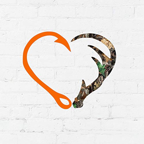 Camouflage Fishing Hunting Vinyl Decal for Him for Yeti Cup, Tumbler, Car, or Laptop - 3.5 inches