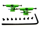 Lime Green Allen Key Fingerboard Trucks - Wooden Fingerboards-Tech Deck-Fingerboarding by Star Fingerboarding