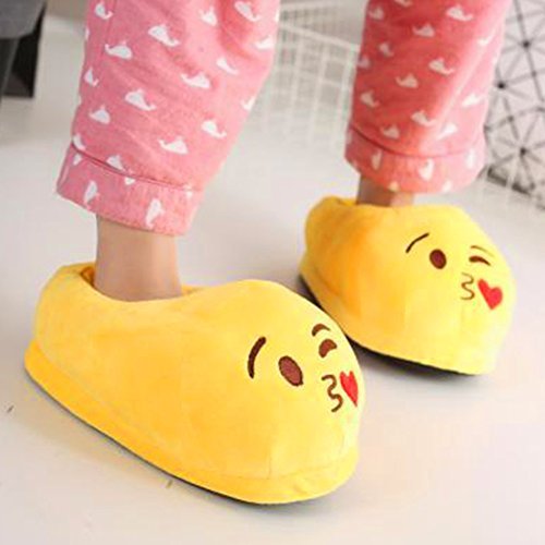 Xiujanet Emoji Cute Cartoon Slippers Warm Stuffed Funny Slippers Household Indoor for Women and Men (poop)