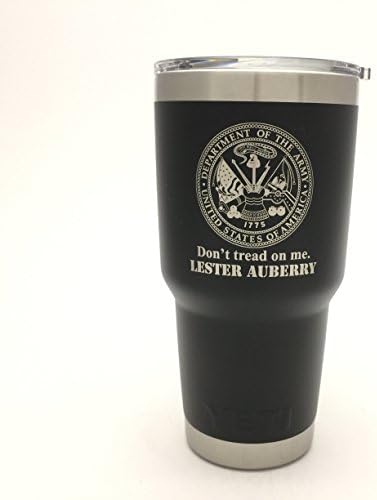 YETI Rambler Engraved w/US Army Seal Choose from YETI Cup, Water Bottle, or Colster -Tumblers New Mug DuraCoat COLORS: Seafoam Green; Tahoe Blue; Olive or Black