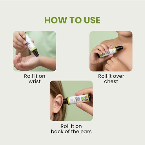 Travel Ease Junior Kids Roll-On | Anti-Nausea Aromatherapy for Motion Sickness and Vomiting | for Car, Sea, Air Travel |All-Natural Non Drowsy