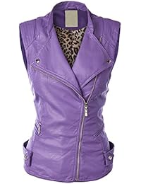 Amazon.com: Purple - Leather & Faux Leather / Coats