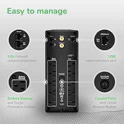 APC UPS 1500VA UPS Battery Backup and Surge