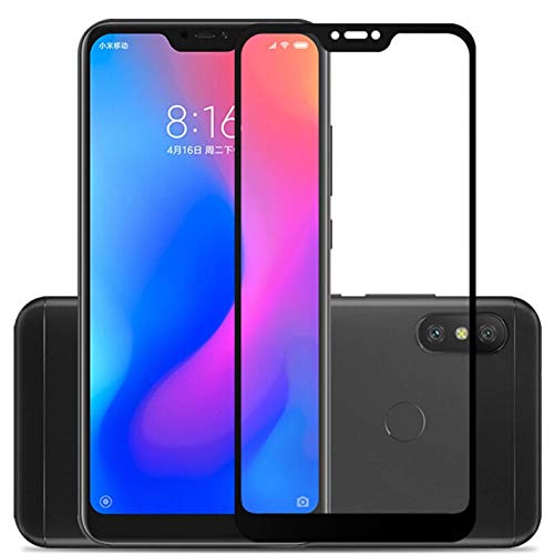 JGDWORLD Mi 6 pro 6D Tempered Glass Full Glue for Redmi 6 pro Tempered Glass, Full Edge-Edge Screen Protection for Mi 6