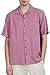Sandals Cay Men's Small Checkered Pattern Silk Camp Shirt