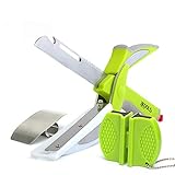 kools Clever 8-in-1 Food Chopper Set - with Chopping Board and Detachable Knife, Ideal as Vegetable and Meat Chopper or Slicer, Bottle Opener, Peeler, including Sharpener and Finger Guard