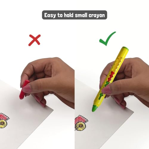 thumbnail image 2 of STIC Retractable Crayons - 12 Color Unbreakable Beeswax Crayons For Toddlers 2 of 11
