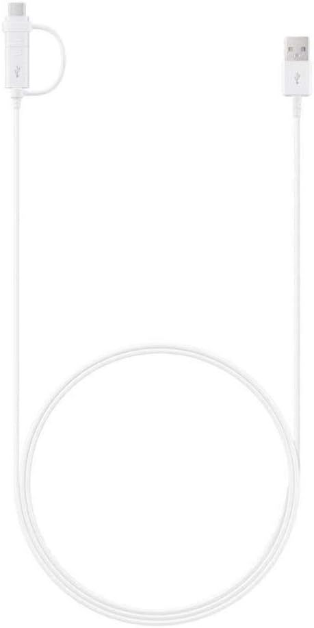 Samsung Original Combo Charge and Sync USB-C/Micro USB Cable - White, 1.5m - Image 3