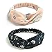 KWHY 10 Pack Boho Headbands for Women Girls Criss Cross Elastic Hair Band Twisted Head Wrap