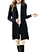 Zattcas Women's Hooded Pockets Knit Open Sweater Cardigan