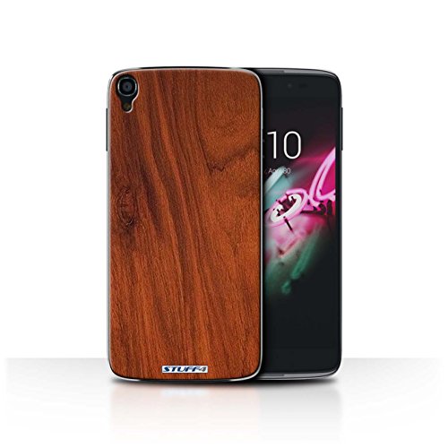 STUFF4 Phone Case / Cover for Alcatel OneTouch Idol 3 4.7 / Mahogany Design / Wood Grain Effect/Pattern Collection