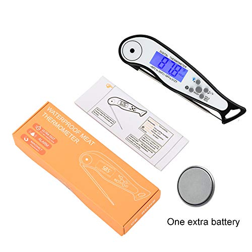 Meat Thermometer for Grilling, Digital Meat Thermometer Oven Safe with Timer for Smokers